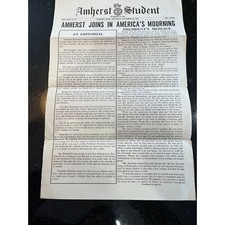 Vtg Amherst College The Amherst Student Newspaper November 23, 1963 VOL. XCIII N picture