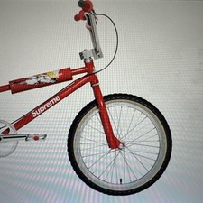 DEADSTOCK SUPREME x S&M 1995 BMX DIRTBIKE RED BIKE NEW IN BOX EXTREMELY LIMITED picture