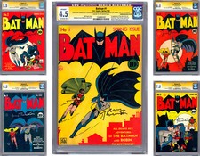 BATMAN #12345678910 CGC *ALL 10 ISSUES SIGNED* ORIG ARTIST JERRY ROBINSON 1940 picture