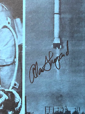 ALAN SHEPARD PROJECT MERCURY HAND SIGNED AUTOGRAPHED 1961 RECORD ALBUM & SCCS picture