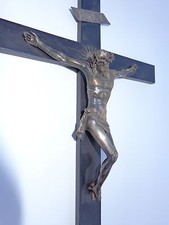 Authentic Renaissance C. 1600 Silver Jesus Christ Cross Circle of Giambologna picture