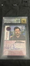 2013 Press Pass Parks and Recreation NICK OFFERMAN Autograph Red parallel 1/25 picture