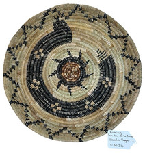 California Mission BASKET Plate TRAY KUMEYAAY Kumiay Diegueno American Indian picture