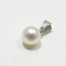 Tasaki Pearl Pendant Top 6.96mm K14WG Gold White Pearl Jewelry picture