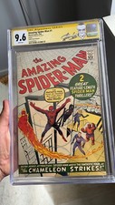 Amazing SpiderMan #1 CGC 9.6 1966 Golden Record SIGNED Stan Lee POP 1/12 GRR picture