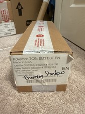 Pokemon Sun & Moon Burning Shadows Booster Box Case Factory Sealed 📈🔥💎 picture