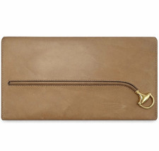 Vintage Gucci Brown Leather Horsebit Box Mid-Century Italy picture