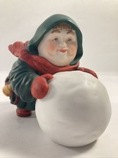 Vtg Dept 56 Merry Makers Sebastian the Snowball Maker Monk Christmas Figurine picture