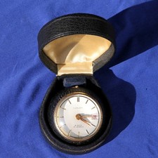 Vintage TURLER Swiss 8-day Desk/travel Clock-15 Jewels-Date Window picture