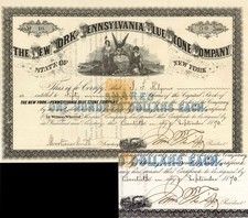 New York and Pennsylvania Blue Stone Co. signed by James Fisk, Jr. known as Di picture