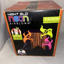 Rare 2013 Airblown Inflatable Night Glo Arch with Ghosts HTF picture