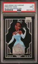 *ALPHA* Princess Tiana 2023 Topps Chrome Disney 100 Black Refractor /10 PSA 9 picture