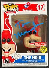 TOM MONAGHAN SIGNED DOMINO'S DETROIT TIGERS THE NOID FUNKO POP #17 BECKETT COA picture