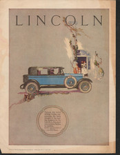 1925 Print Ad Lincoln Motor Cars 4-Door Ford Motor Company Detroit, AD461 picture