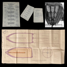 RARE WWII RAF British CONFIDENTIAL Mark A Blueprint Lot from Vickers Armstong picture