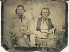 Rare 1870's  JESSE JAMES & FRANK JAMES (Gang) - TINTYPE PHOTO - Outlaw Brothers picture