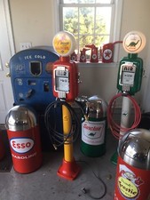 Vintage Eco Air Meter Gas Oil ROAR WITH GILMORE Restored With Lights Gas Station picture