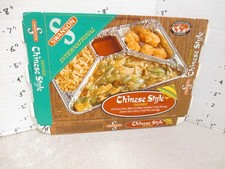 SWANSON 1960s CHINESE STYLE chow mein shrimp TV dinner vintag frozen food box #1 picture
