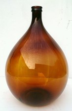 Spectacular antique italian Brown amber giant 54 liters demijohn - Wine - bottle picture