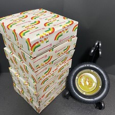 Rare Vintage Tire Ashtray BRIDGE STONE Miyoshi Shokai RD-207 STEEL lot of 7 Box picture