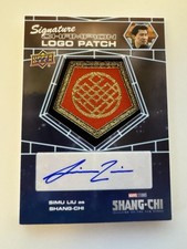 Simu Liu /25 Signature Champion Logo Patch Marvel Shang Chi Legend Ten Ring Auto picture