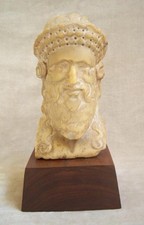 ANCIENT ROMAN MARBLE HEAD OF DIONYSOS FROM A HERM, circa 1st Century A.D. picture