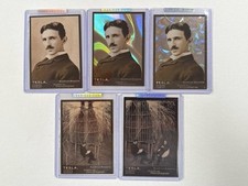 Nikola Tesla GAS G.A.S. Trading cards complete set of 5 Elon Musk picture
