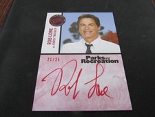 Rare Press Pass Parks & Recreation Rob Lowe Autograph 21/25 Red Ink Auto SP #RL2 picture