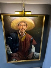 1 I’d 1 Baran Diaran Carabina,1968 oil canvas antique self portrait. picture