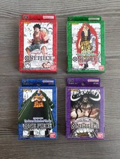 Lot 4x Super Pre-release Starter Deck Set ST01-ST04 One Piece Sealed 1st Edition picture