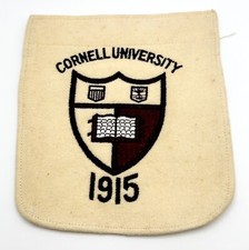 RARE ANTIQUE Cornell University EARLY 1915 Pocket Patch w/Emblem - Very Nice picture