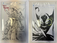 SPAWN SCORCHED #50 McFARLANE 1:1000 SIGNED Variant Cover & SEGOVIA Original Art picture