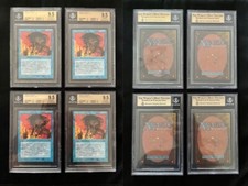 SET (4x) Force Of Will ALLIANCES Mtg MINT Graded BGS 9.5 QUAD+ picture