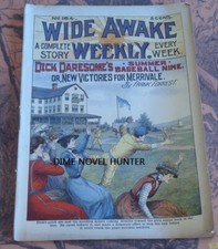 WIDE AWAKE WEEKLY #165 DICK DARESOME CANOE RACE 1909 DIME NOVEL STORYPAPER picture