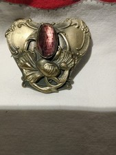 ANTIQUE WOMENS  SUFFRAGE Art Nouveau BILLY POSSUM TAFT BROOCH PIN POLITICAL picture