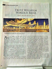 FRITZ WILHELM WINOLD REISS ART PIECE VTG ORIG 2024 ADVERTISEMENT, picture