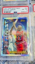1995 TOPPS MYSTERY FINEST REFRACTOR #M1 MICHAEL JORDAN PSA 8 Rare🔥 picture