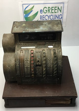 Antique Brass Ornate National Cash Register Model 416 1900’s VINTAGE S261128 picture
