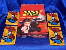 WOW 1982 KNIGHT RIDER TRADING CARDS FULL BOX 36 UNOPENED WAX PACKS KITT MICHAEL picture