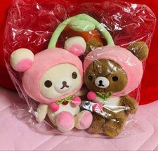 Rilakkuma Fruit Friends Korilakkuma Chairoikoguma Plush Set Collectibles picture