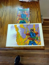 Original Painting Of The Cover Of Compu-M.E.C.H. Number 1 Plus Comic Book Signed picture