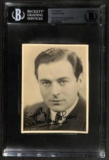 Sebastian Shaw Darth Vader Signed Vintage Small Photograph Beckett Slab Auto 10 picture