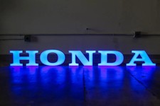 Illuminated HONDA Service LED SIGN 7 ft dealer CR 125 250 450 CRF TYPE R civic picture