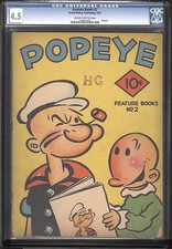 Feature Books #2 #3 #5 #10 CGC🔥Rare 1937 Popeye Magazine🔥4 Books Total E12 cm picture