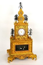 Massive Chinese Ormolu High Relief Bronze Elephant Automaton Music Bracket Clock picture