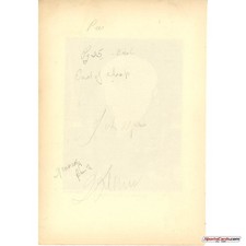 John F. Kennedy 1931 Triple Signed Personally Owned Book Page W/ Sketch BAS Beck picture