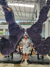 The Tallest Amethyst Geode Pair In The World***  Mined in Uruguay picture