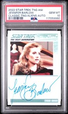 2022 STAR TREK TNG ARCHIVES & INSCRIPTIONS CLASSIC JENNIFER BARLOW PSA 10 AUTO picture
