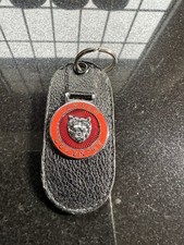 Vintage Jaguar 'Growler' CUD Keyring Fob for E-Type, Red On Red New Old stock ￼ picture