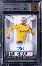 2020 TRANSCENDENT BORUSSIA DORTMUND AUTOS #BDAEH ERLING HAALAND BGS 9 picture
